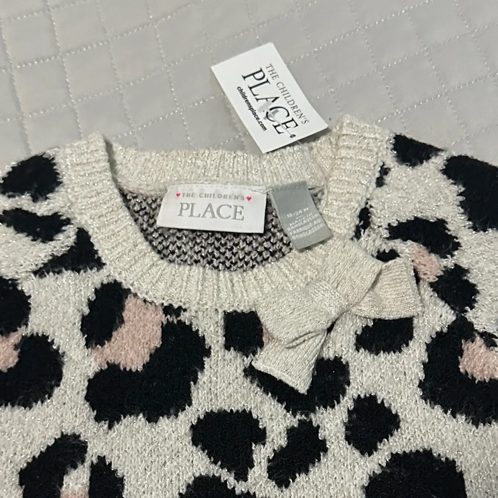 The Children's Place Leopard Print Dress - Black and Pink